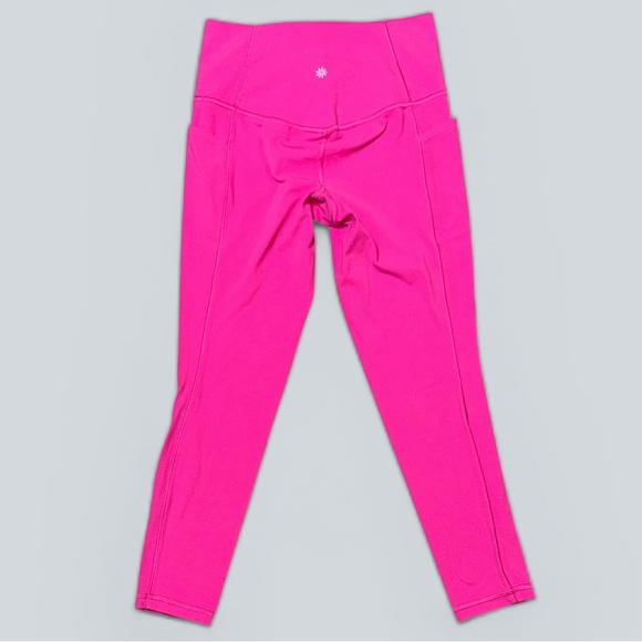 Athleta Salutation Stash 7/8 Hot Pink High Rise Pocket Leggings - Picture 4 of 6